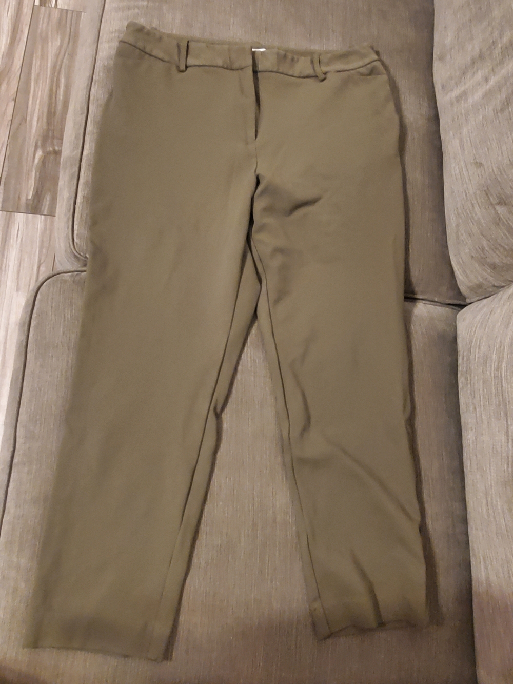 Women's Olive Green  Pants - Classic Straight Fit